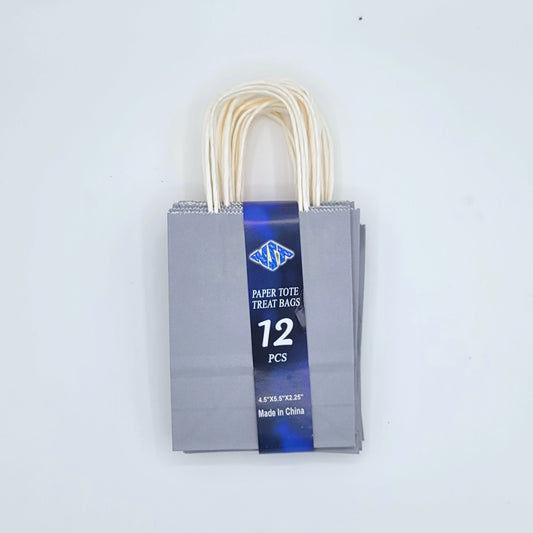 1260-SILVER Paper Treat Bags - A&B Wholesale Market Inc