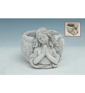 53929 Cement Praying Angel Pot - A&B Wholesale Market Inc