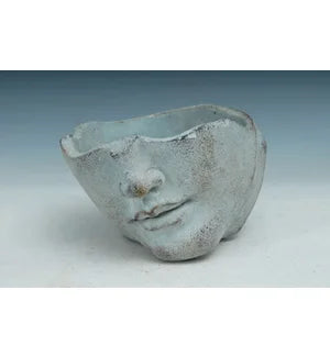 53953 Cement Man head Pot - A&B Wholesale Market Inc