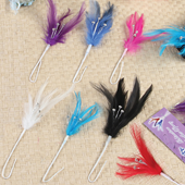 2026-Purple Rhinestone Feather Spray - A&B Wholesale Market Inc