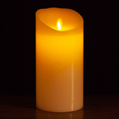 5967-Ivory 4"X8" Wax Swinging Candle - A&B Wholesale Market Inc