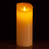 5968-Ivory 4"X10" Wax Swinging Candle - A&B Wholesale Market Inc