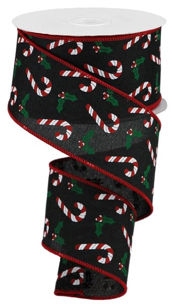 RGB114402 Candy Canes/Holly On Royal - A&B Wholesale Market Inc
