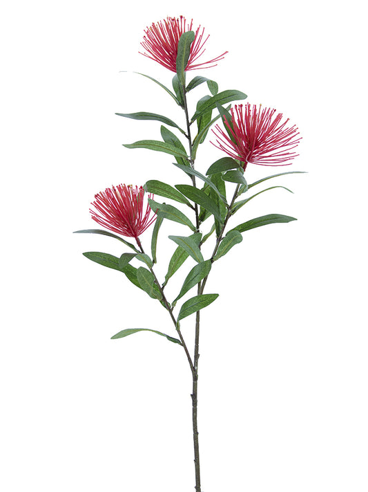 2268035RD  27" THISTLE SPRAY X3- RED