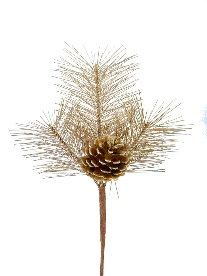 2830406GD 10" Pine Pick w/Pinecone - A&B Wholesale Market Inc