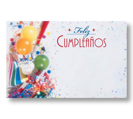 03207 Enclosure Card- Feliz Cumpleanos - A&B Wholesale Market Inc