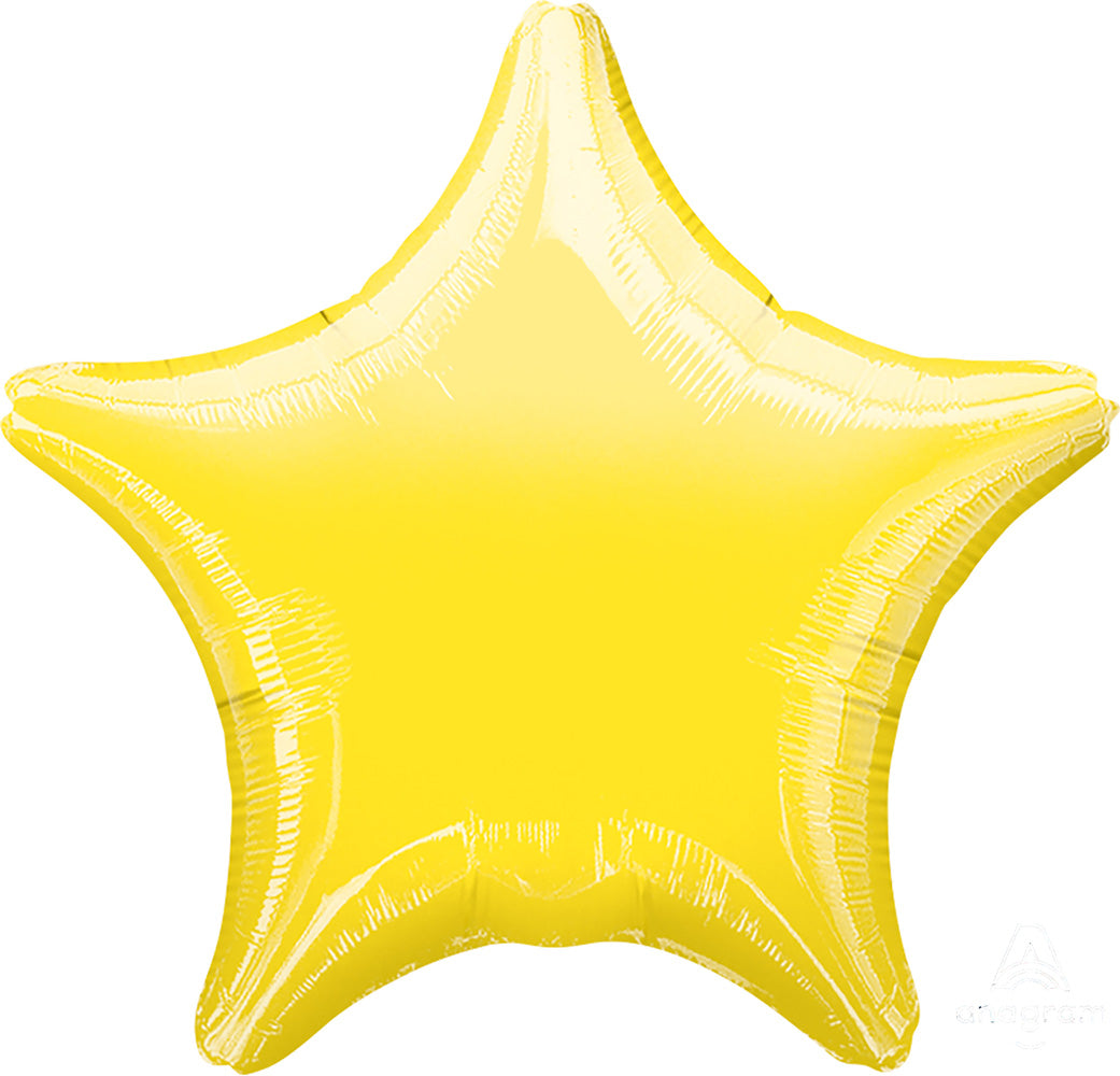 4479864  18" YELLOW STAR W/RIBBON