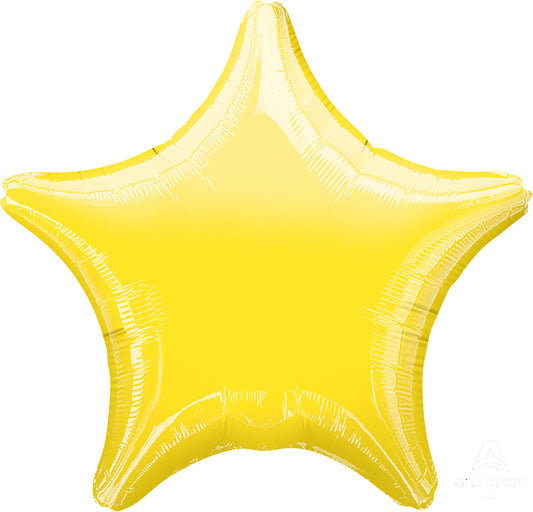 4479864  18" YELLOW STAR W/RIBBON