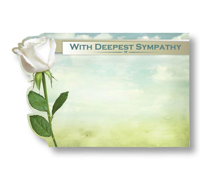 SP0476 ENCLOSURE CARD WITH DEEPEST SYMPATHY