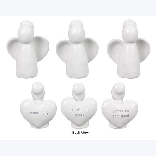 11425 Ceramic Faith Angel Token - A&B Wholesale Market Inc
