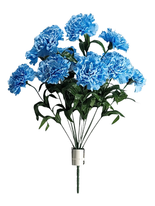 Carnation Bush x12 LT.BLUE  12867