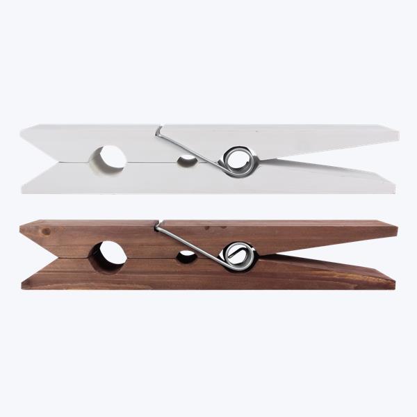 13669 WOOD CLOTHESPIN WALL DÉCOR