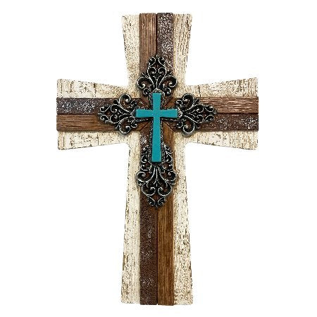 14233 CROSS FLEUR DE LIS LAYERED