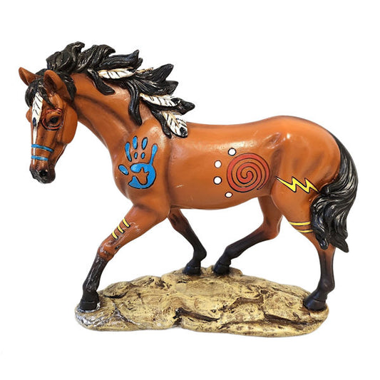 14779 PAINTED HORSE BROWN 8"X4"X7.75"