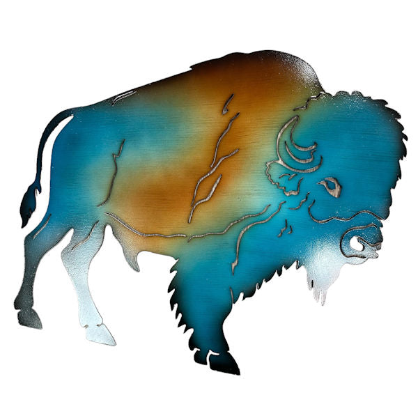 14825 METAL CUTOUT BUFFALO 19.5"X0.2"X17.5"