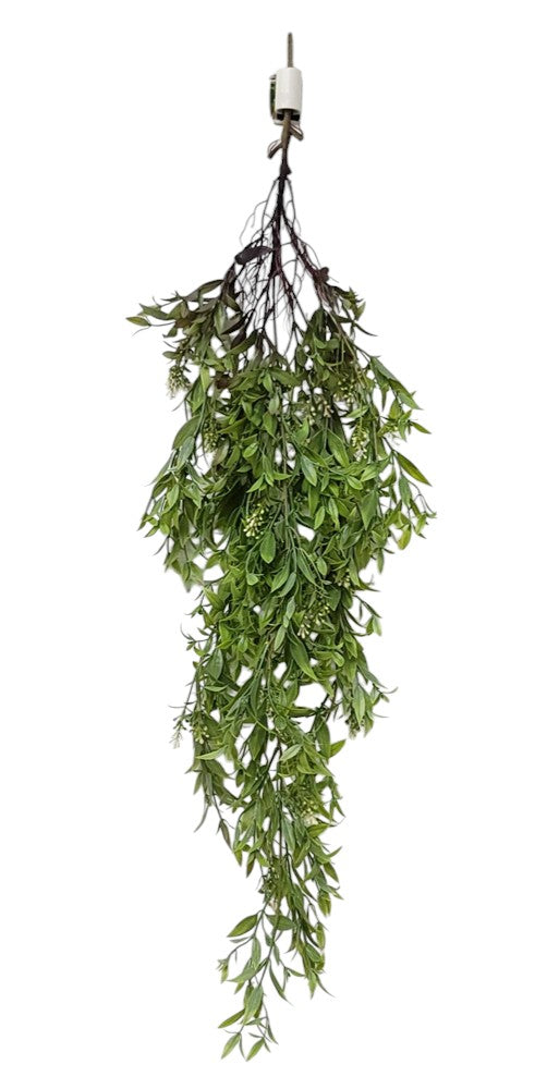 15712  MINI LEAVES HANGING BUSH- LT. GREEN