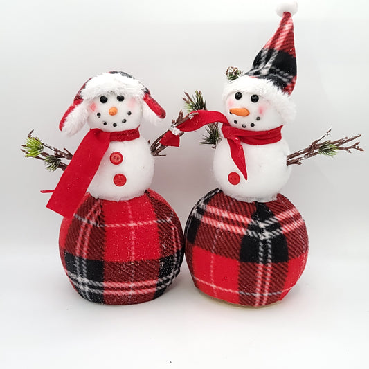 C22475 Fabric Plaid Snowman