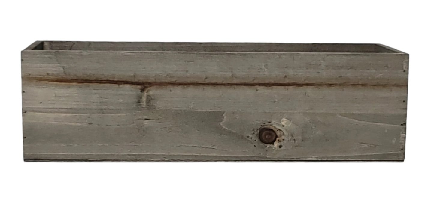 5216GY   16" WOODEN WINDOW BOX- GREY