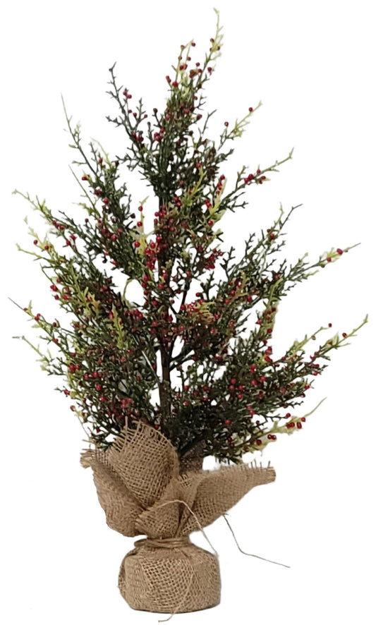 63411   24" CEDAR TREE W/BERRIES- RED