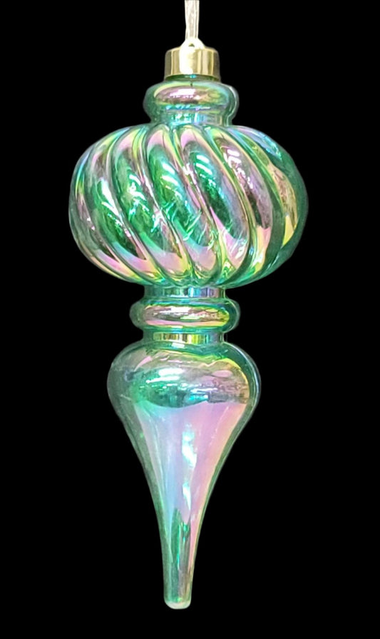 84645  XMAS ORNAMENT GREEN IRIDESCENT