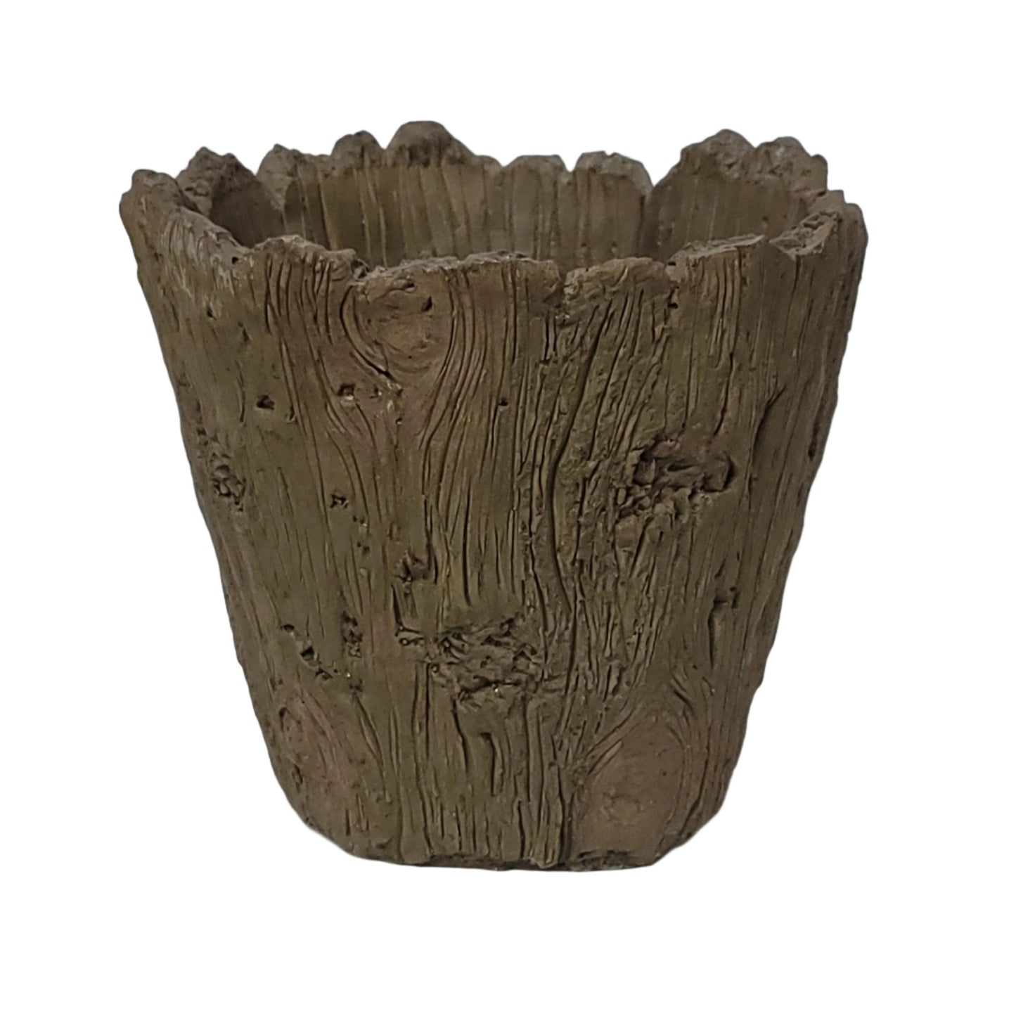 MX041050 Cement Driftwood Pot