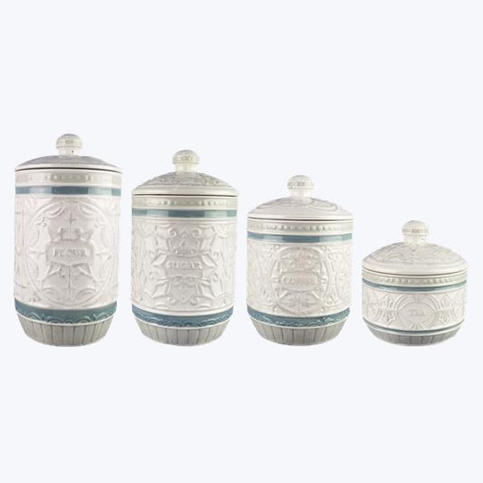 20991 CERAMIC CASUAL PROVINCIAL CANISTERS
