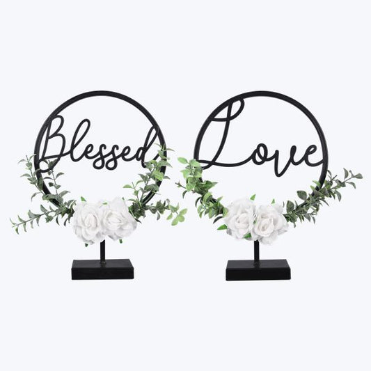 21375 Love/Blessed Sign - A&B Wholesale Market Inc