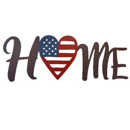 22461 Metal Home American Heart - A&B Wholesale Market Inc