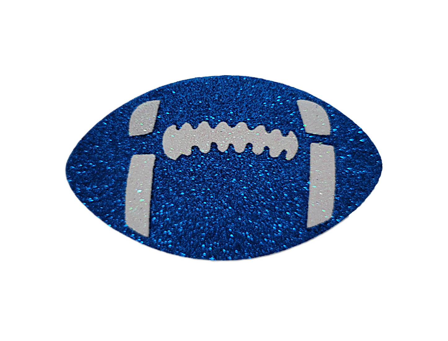 241566 Glitter Foam Football Royal Blue