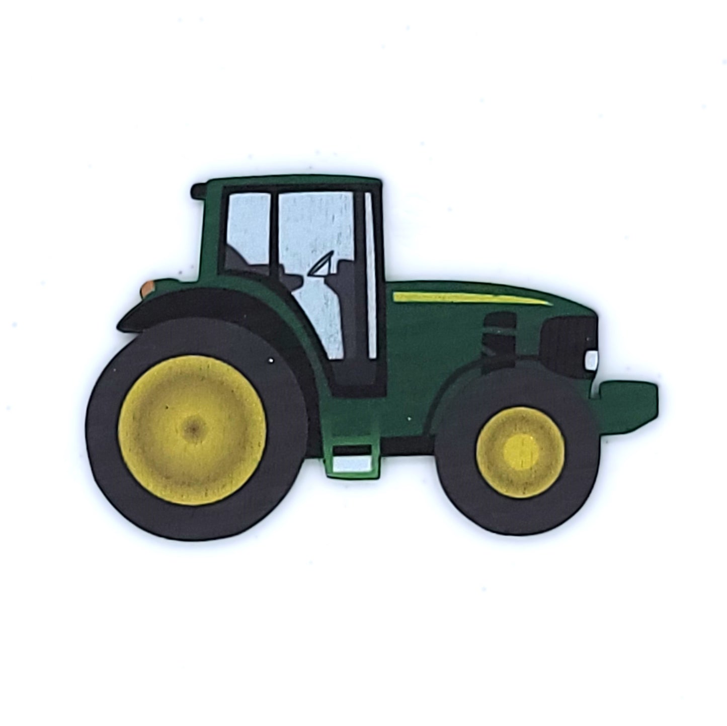 241590 Wood Tractor Green - A&B Wholesale Market Inc