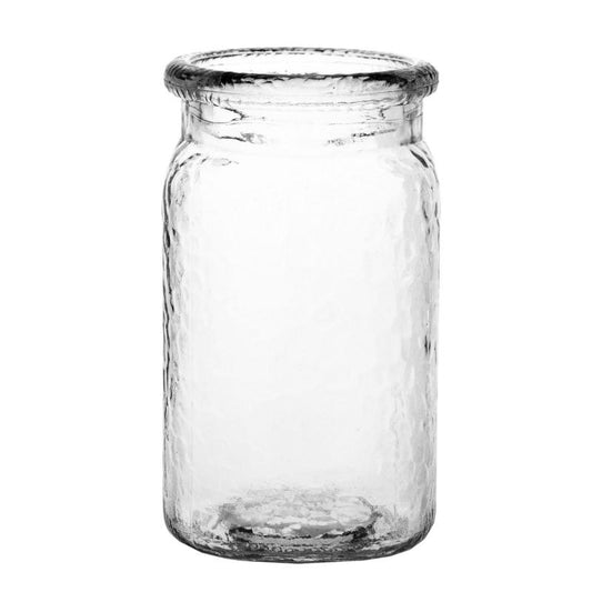 3278-24-09   5.5" HAMMERED JAR- CRYSTAL CASE/24