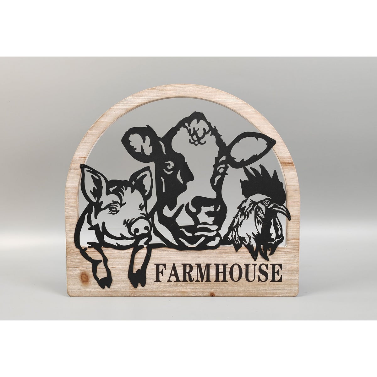 35430 METAL FARM ANIMAL WALL PLAQUE