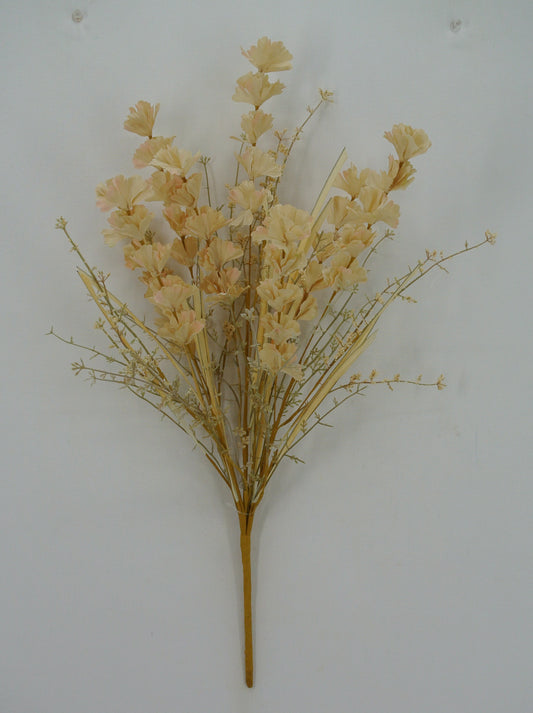 40165-BEIGE   21" FALL WILD FLOWER BUSH