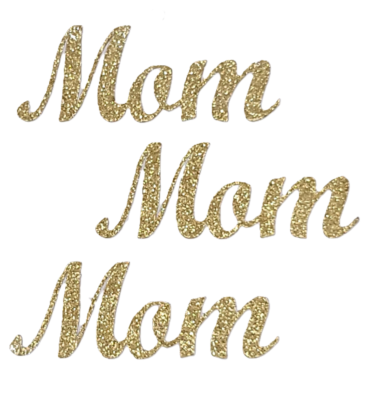 415877 MOM- SOFT GOLD GLITTER STICKER