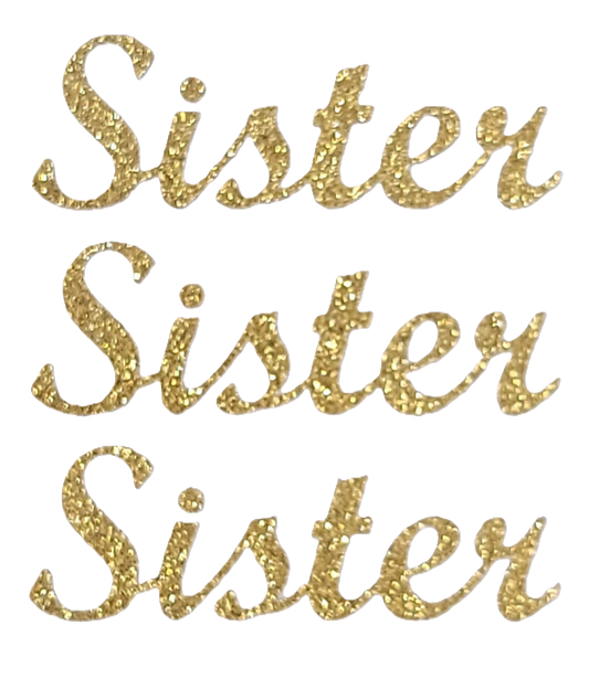 415905 Sister-Soft Gold-Stcker