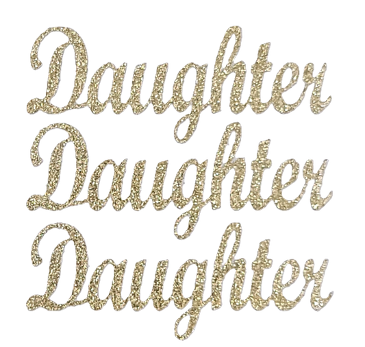 415925 Daughter-Soft Gold-Sticker