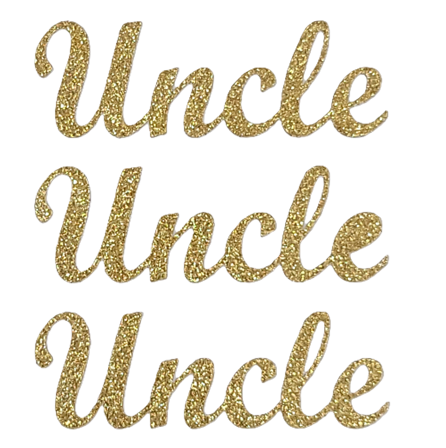 415945  UNCLE-  SOFT GOLD GLITTER STICKER