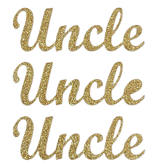 415945  UNCLE-  SOFT GOLD GLITTER STICKER