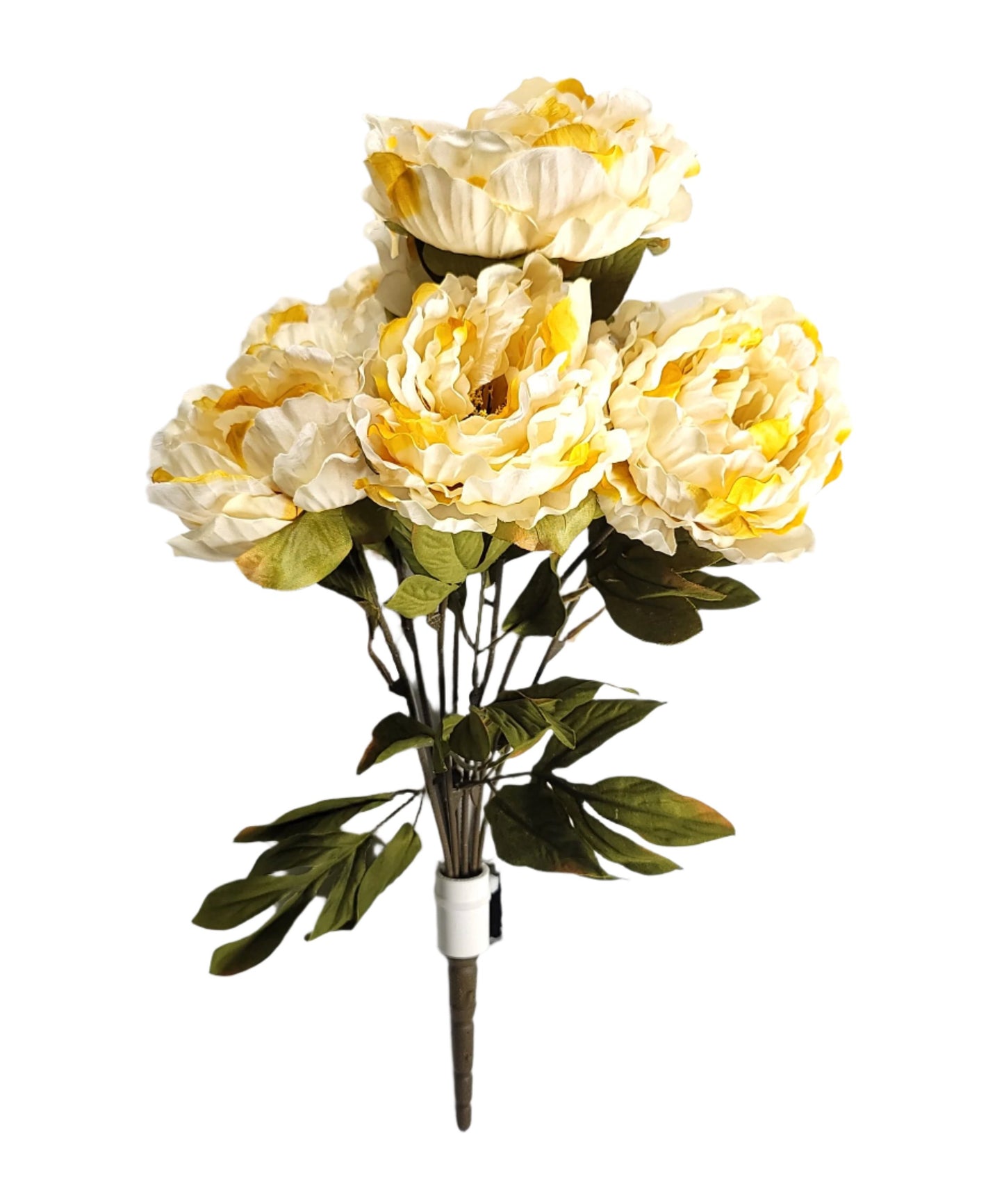 53843-BEIGE 22" PEONY BUSH X7