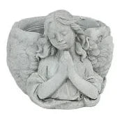 53929 Cement Praying Angel Pot - A&B Wholesale Market Inc