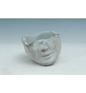 53952 Cement Man head Pot - A&B Wholesale Market Inc