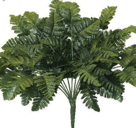 55661 Leather Fern Bush x12 - A&B Wholesale Market Inc