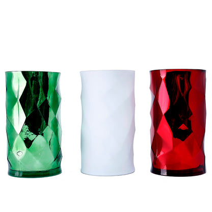 3 ASSORTED XMAS VASE