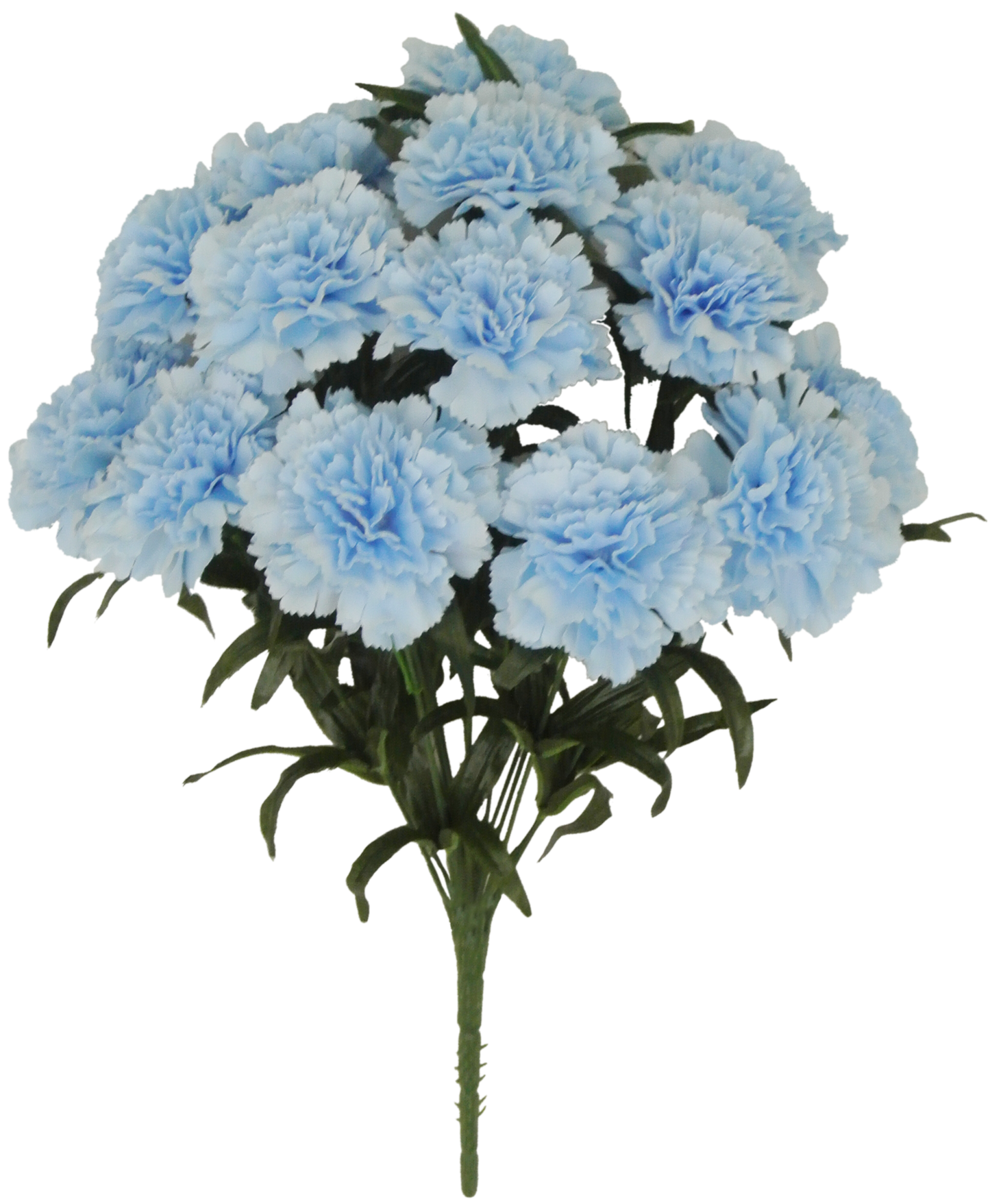 56996-LT.BL 18" Carnation Bush X14 - A&B Wholesale Market Inc