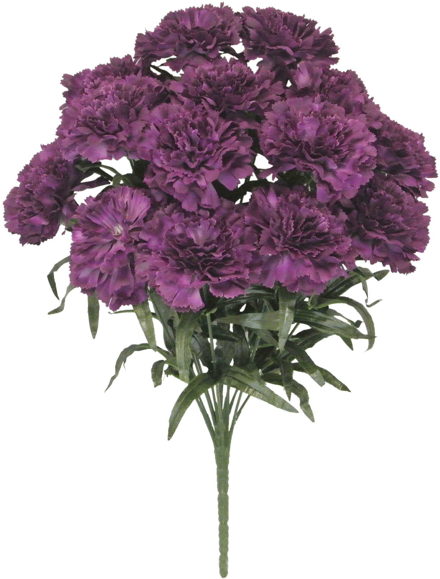 56996-PU 18" CARNATION BUSH X14 - A&B Wholesale Market Inc