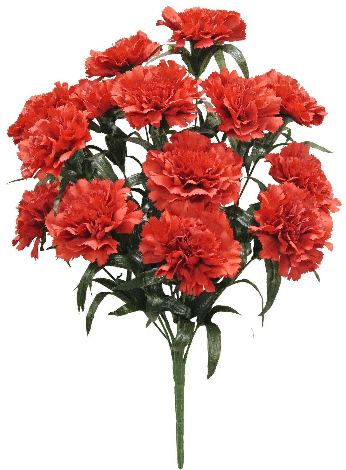 56996-RD 18" CARNATION BUSH X14 - A&B Wholesale Market Inc