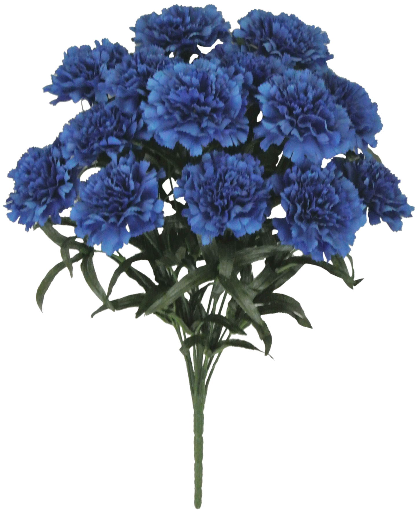 56996-RO.BLUE 18" CARNATION BUSH X 14 - A&B Wholesale Market Inc