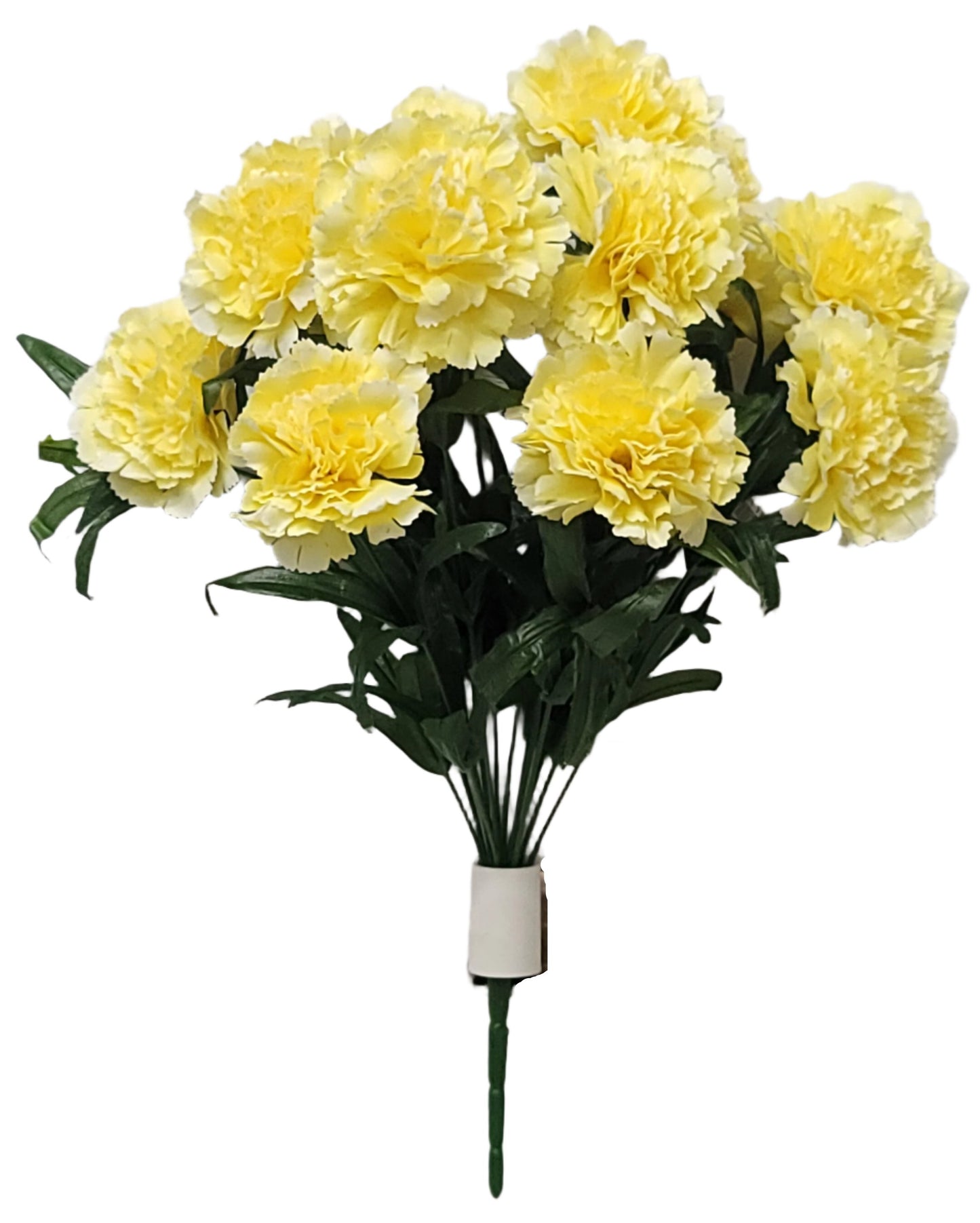 56996-YEL 18" Carnation Bush x14