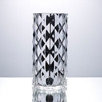 57354  4.5"D x 9.8"H GLASS VASE