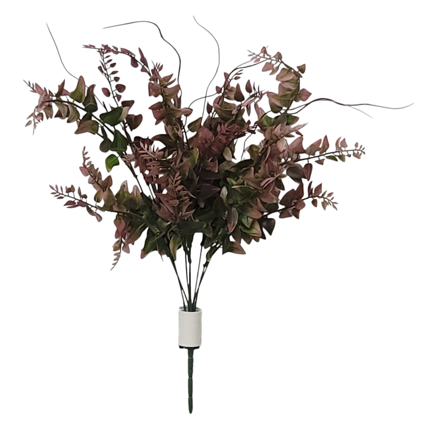 57819   MIX FERN BUSH X8- BURGUNDY